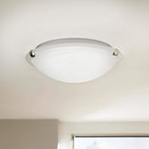 Home Decorators Collection 12 in. Pewter LED Clip Flush Mount - Like New